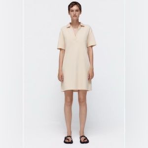 Zara polo dress, never worn. Size small, cream, comfy, casual, cute